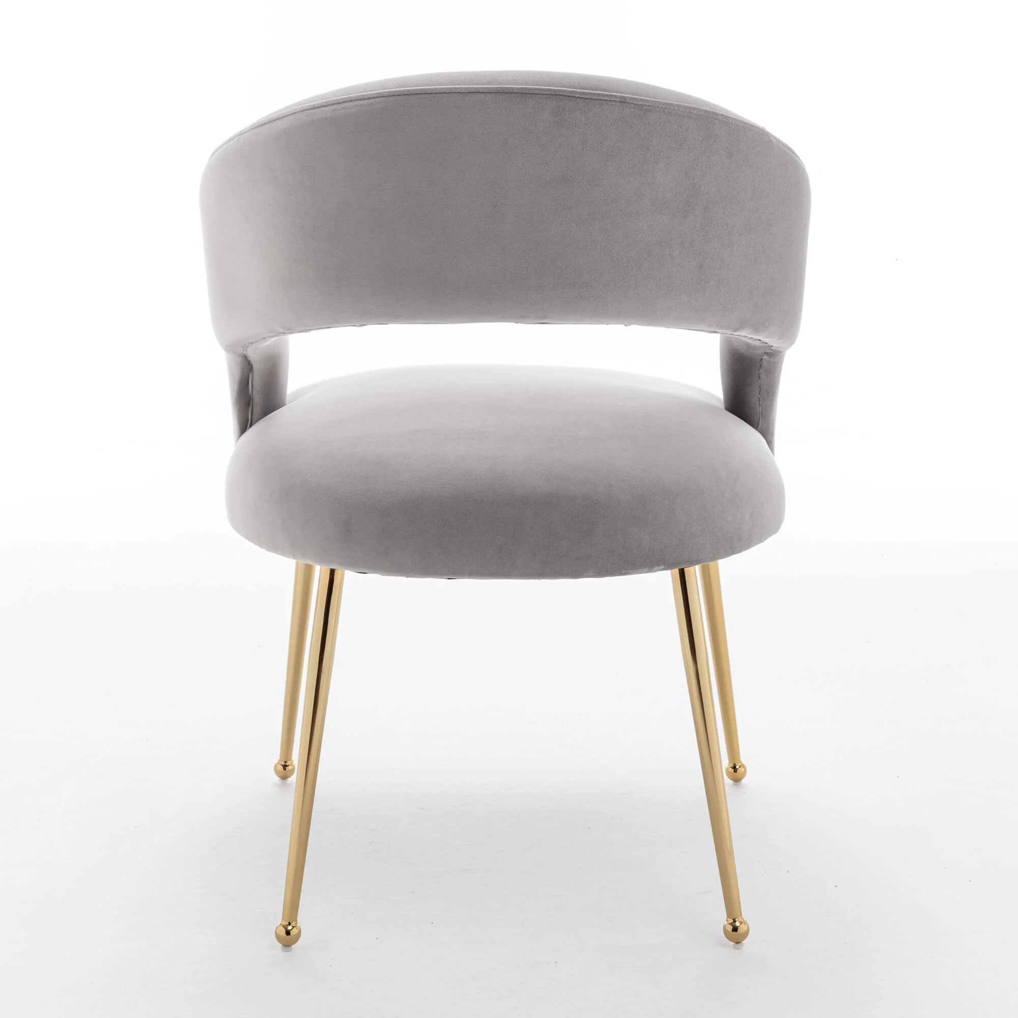 SEYNAR Mid Century Modern Velvet Upolstered Open-Back Dining Chair Set of 2/4/6 - Funk Metal Works LLC