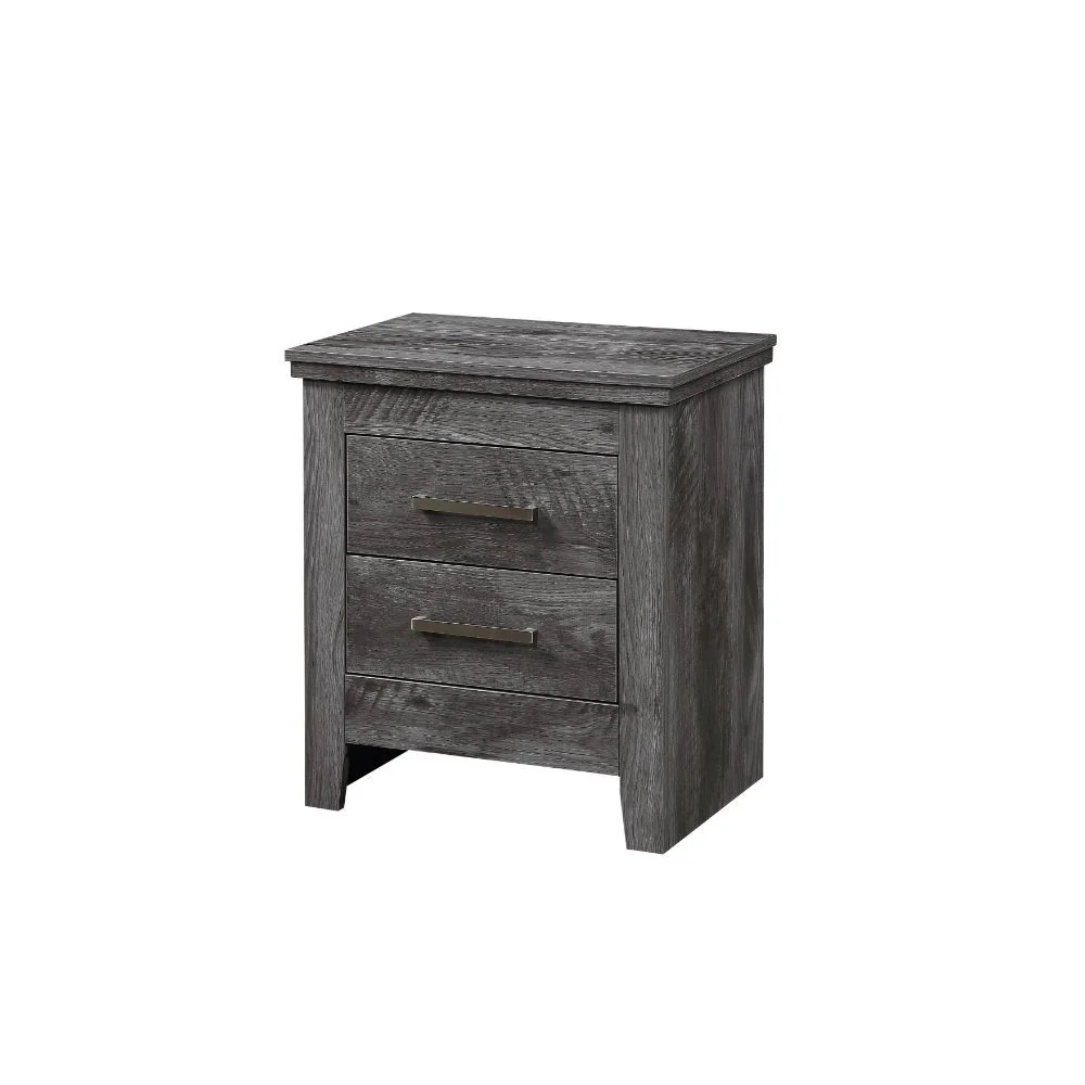 Vidalia - Nightstand - Rustic Gray Oak - Funk Metal Works LLC