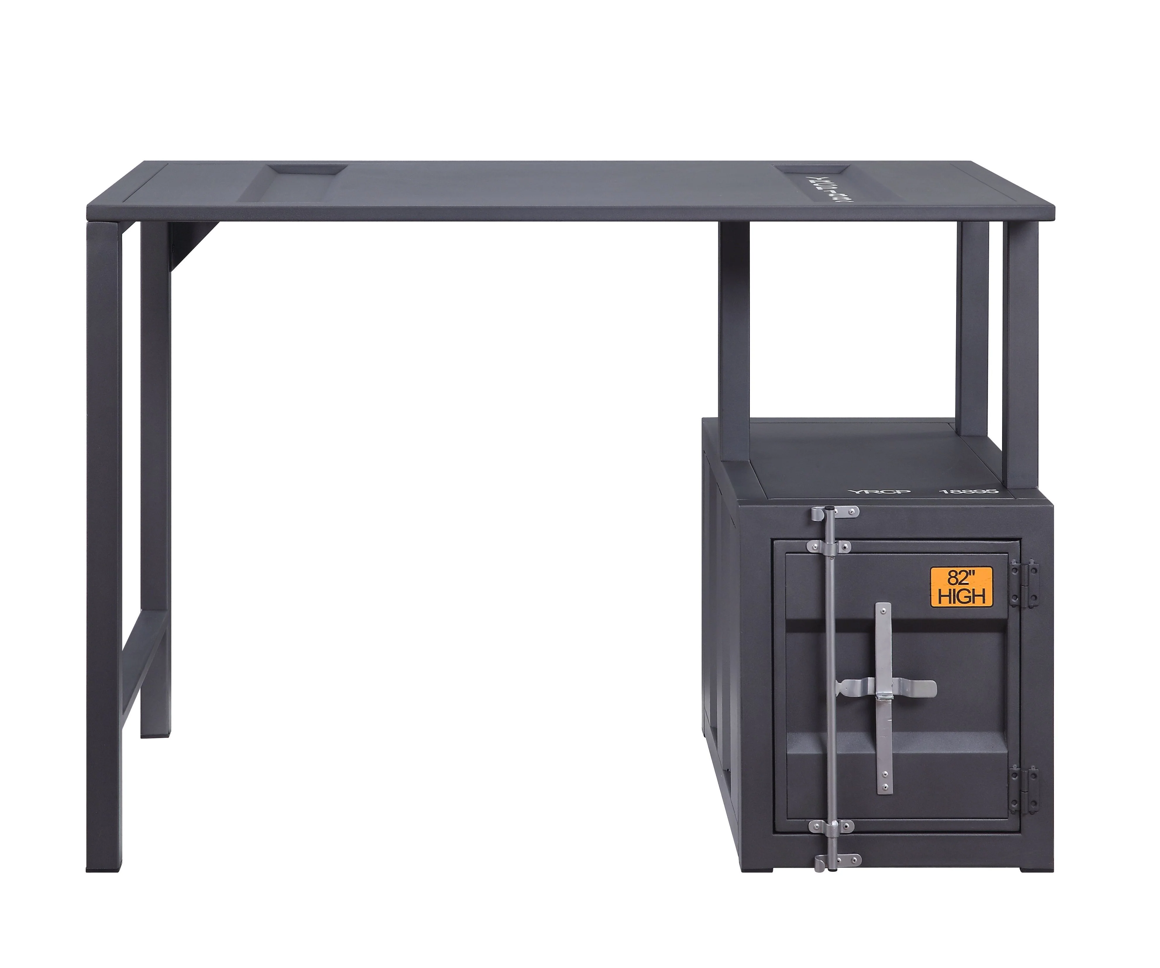 Cargo - Writing Desk - Gunmetal - Funk Metal Works LLC