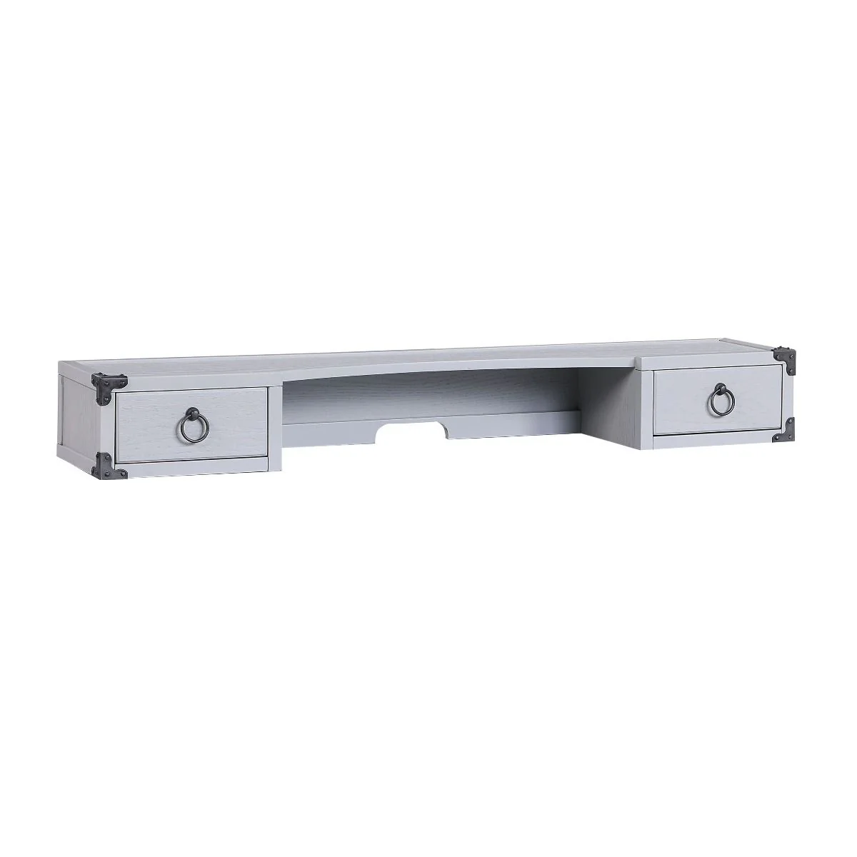 Orchest - Desk Hutch - Gray - Funk Metal Works LLC