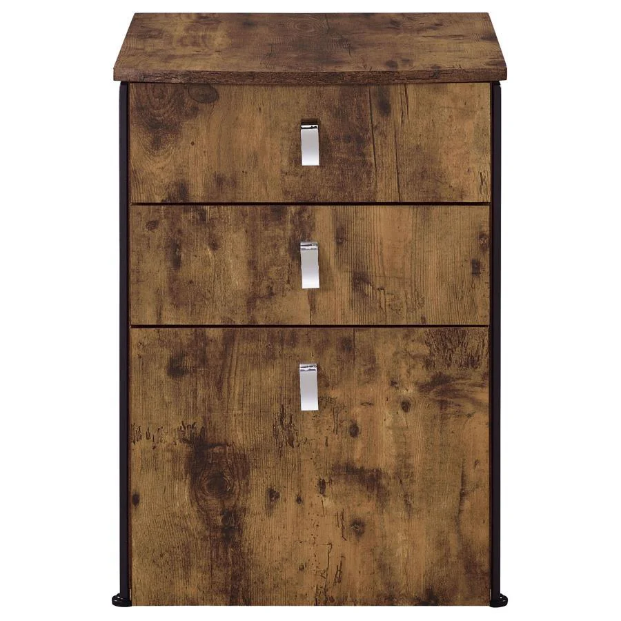 Estrella - Filing Cabinet - Brown - Funk Metal Works LLC