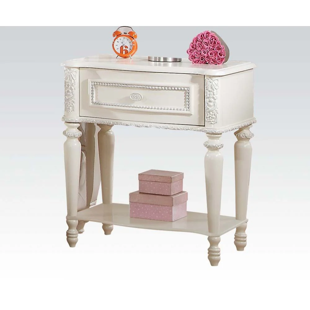 Dorothy - Nightstand - Ivory - Funk Metal Works LLC