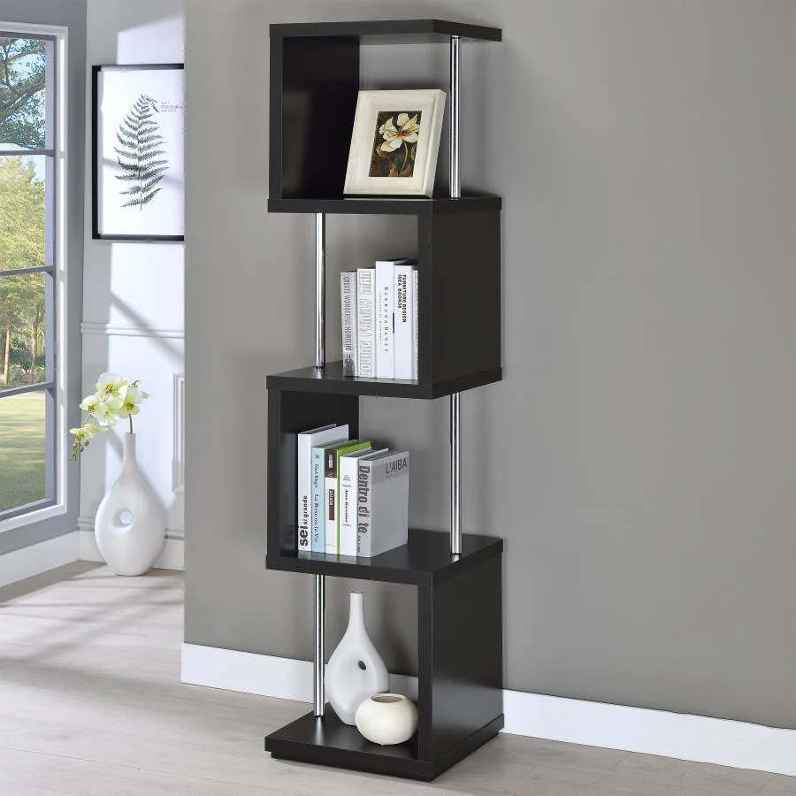 Coaster - 4-shelf Bookcase - Funk Metal Works LLC