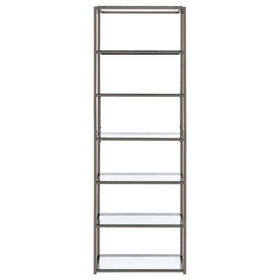 Kate - Bookcase - Gray - Funk Metal Works LLC