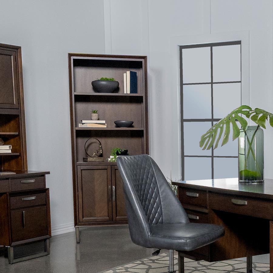 Standard Bookcase - Dark Brown - Funk Metal Works LLC