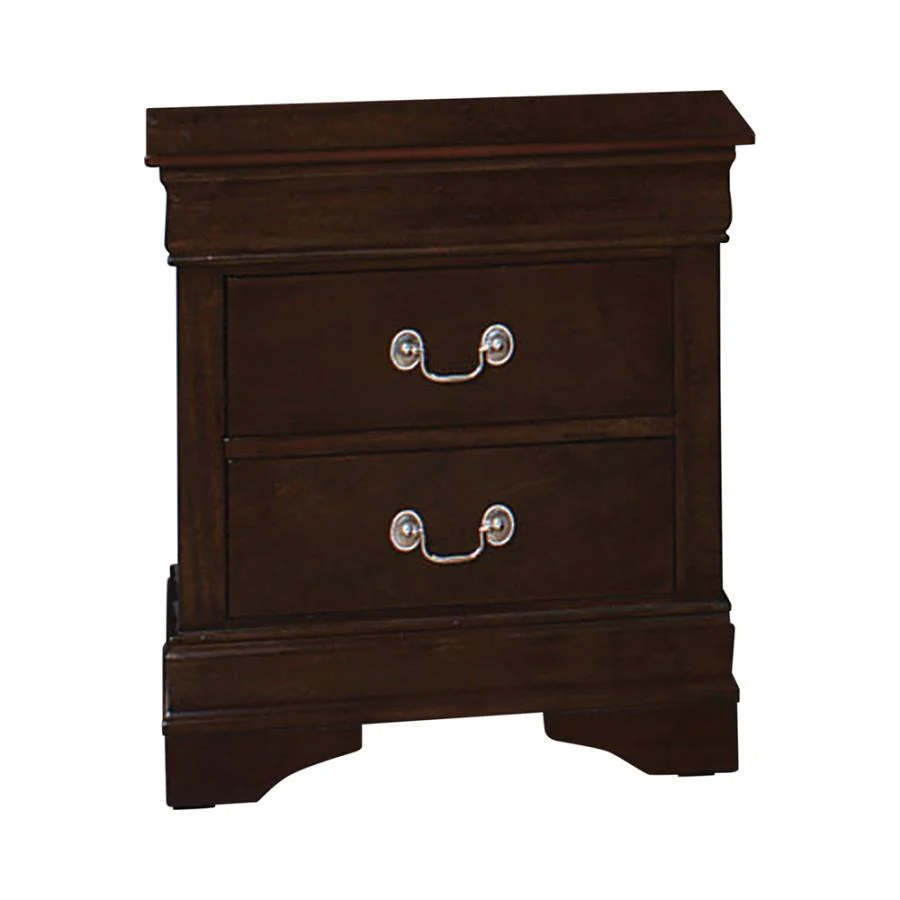 Louis Philippe - Two-drawer Nightstand - Funk Metal Works LLC