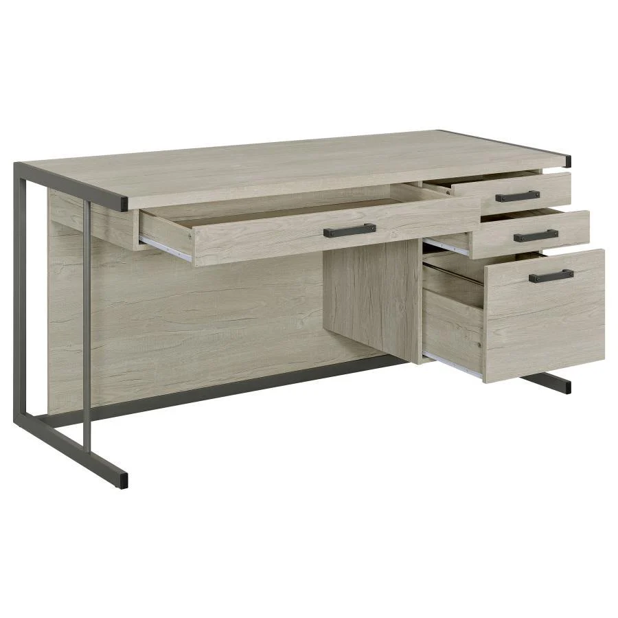 Loomis - Office Desk - Funk Metal Works LLC