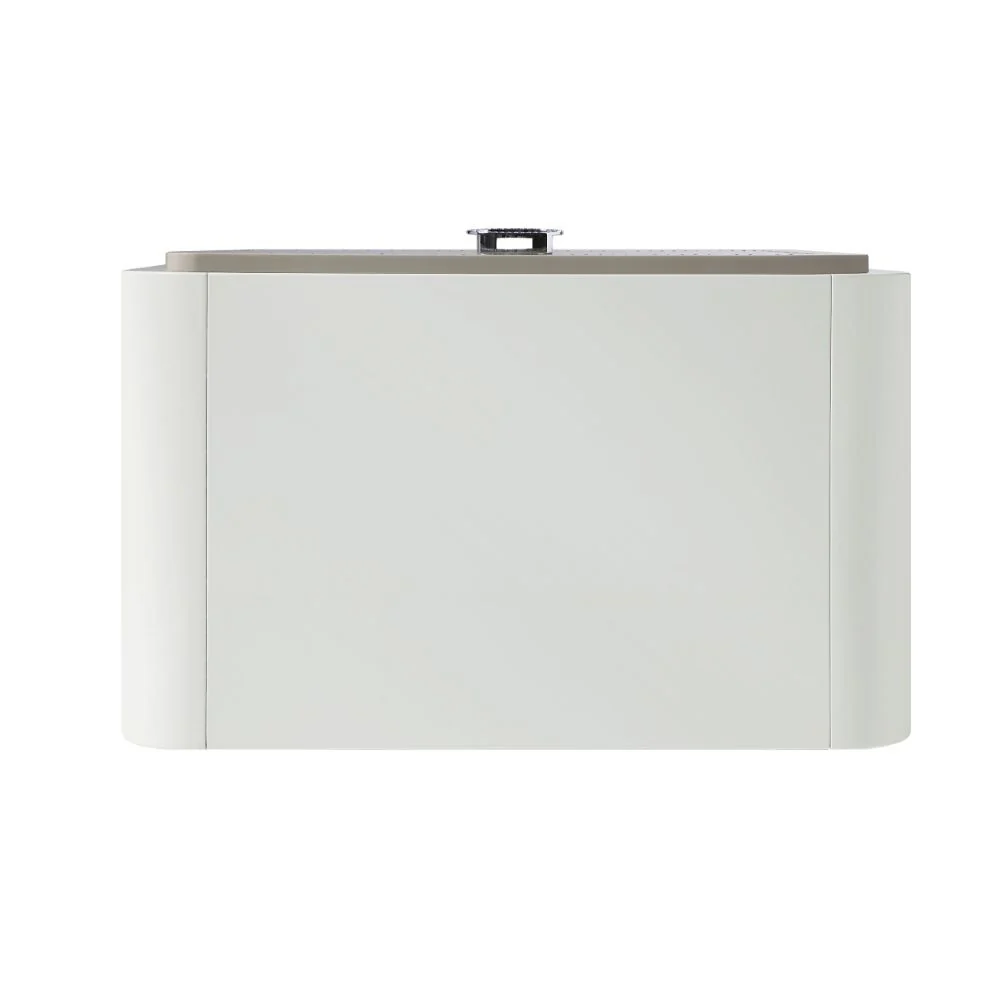 Allendale - Nightstand - Ivory & Latte High Gloss - Funk Metal Works LLC