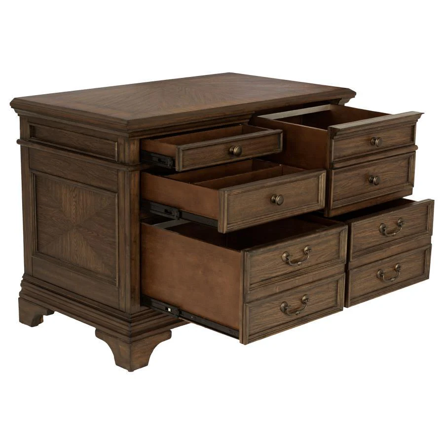 Hartshill - 5-Drawer File Cabinet - Brown - Funk Metal Works LLC