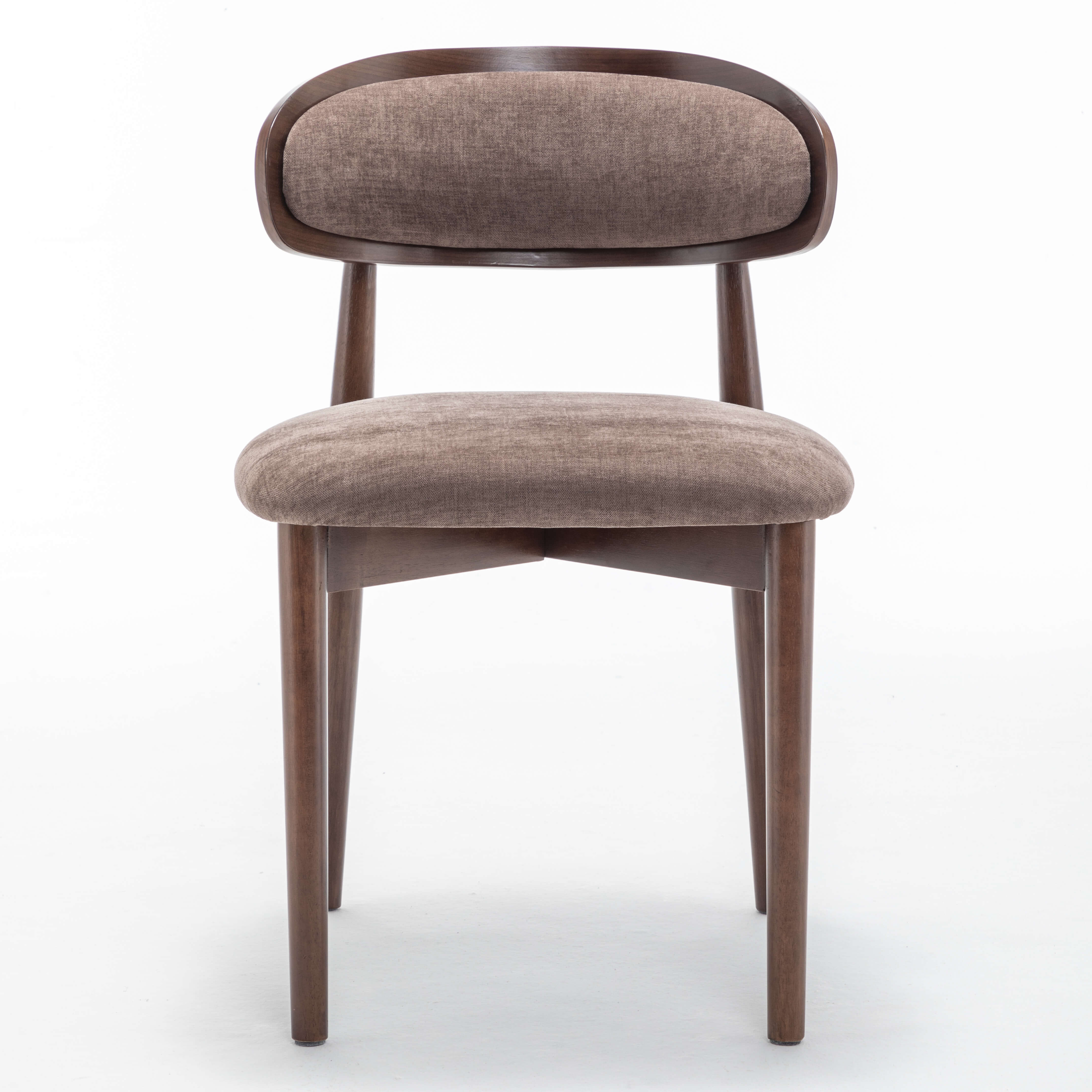 SEYNAR Set of 2/4/6 Mid-Century Modern Chenille Dining Chairs with Solid Wood Frame - Funk Metal Works LLC