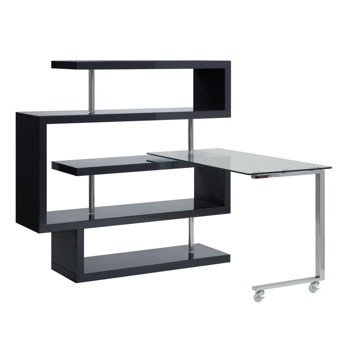 Raceloma - Writing Desk w/Shelf - Funk Metal Works LLC