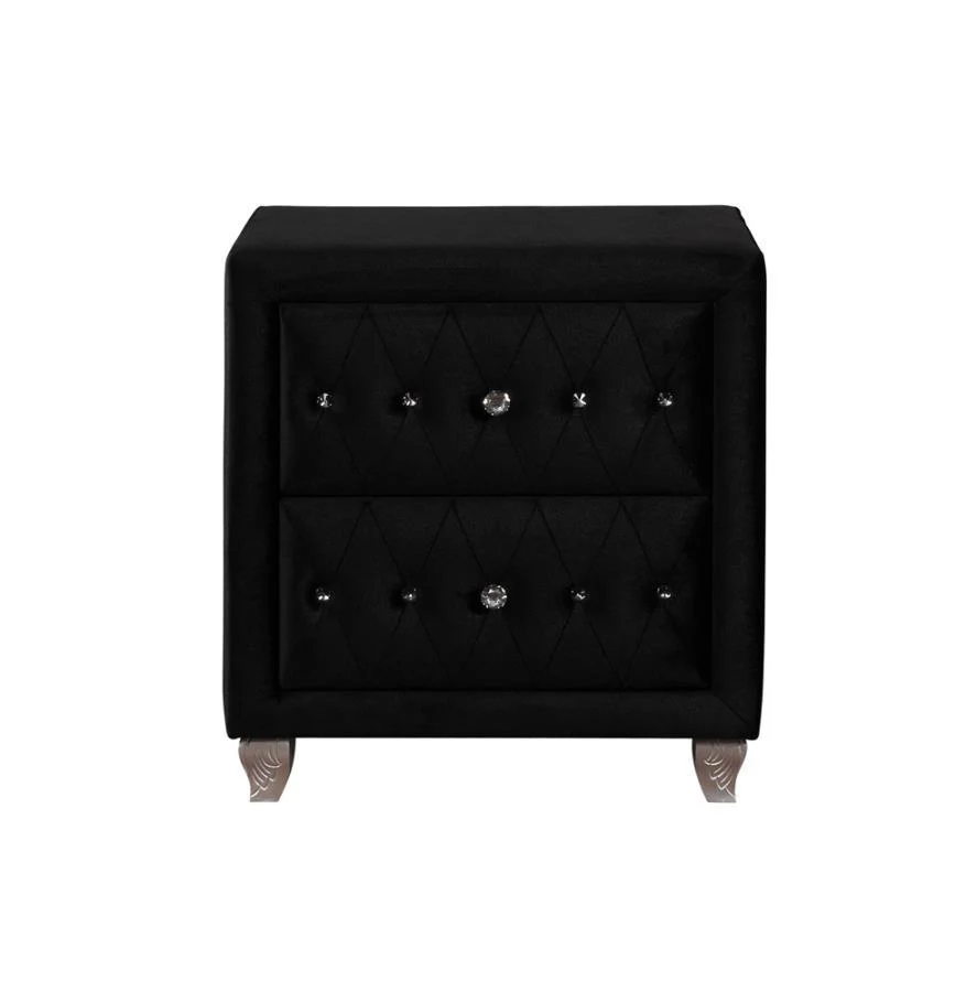 Deanna - 2-drawer Rectangular Nightstand - Funk Metal Works LLC