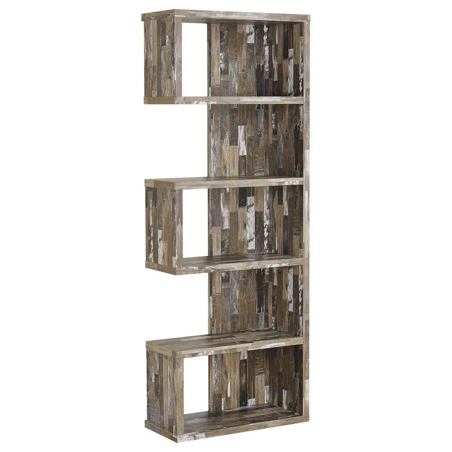 Coaster - 5-tier Alternating Boxes Design Bookcase - Funk Metal Works LLC