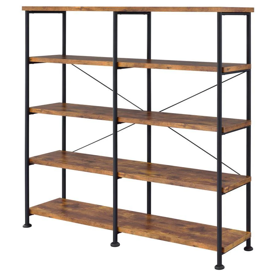 Analiese - 4-shelf Open Bookcase - Funk Metal Works LLC
