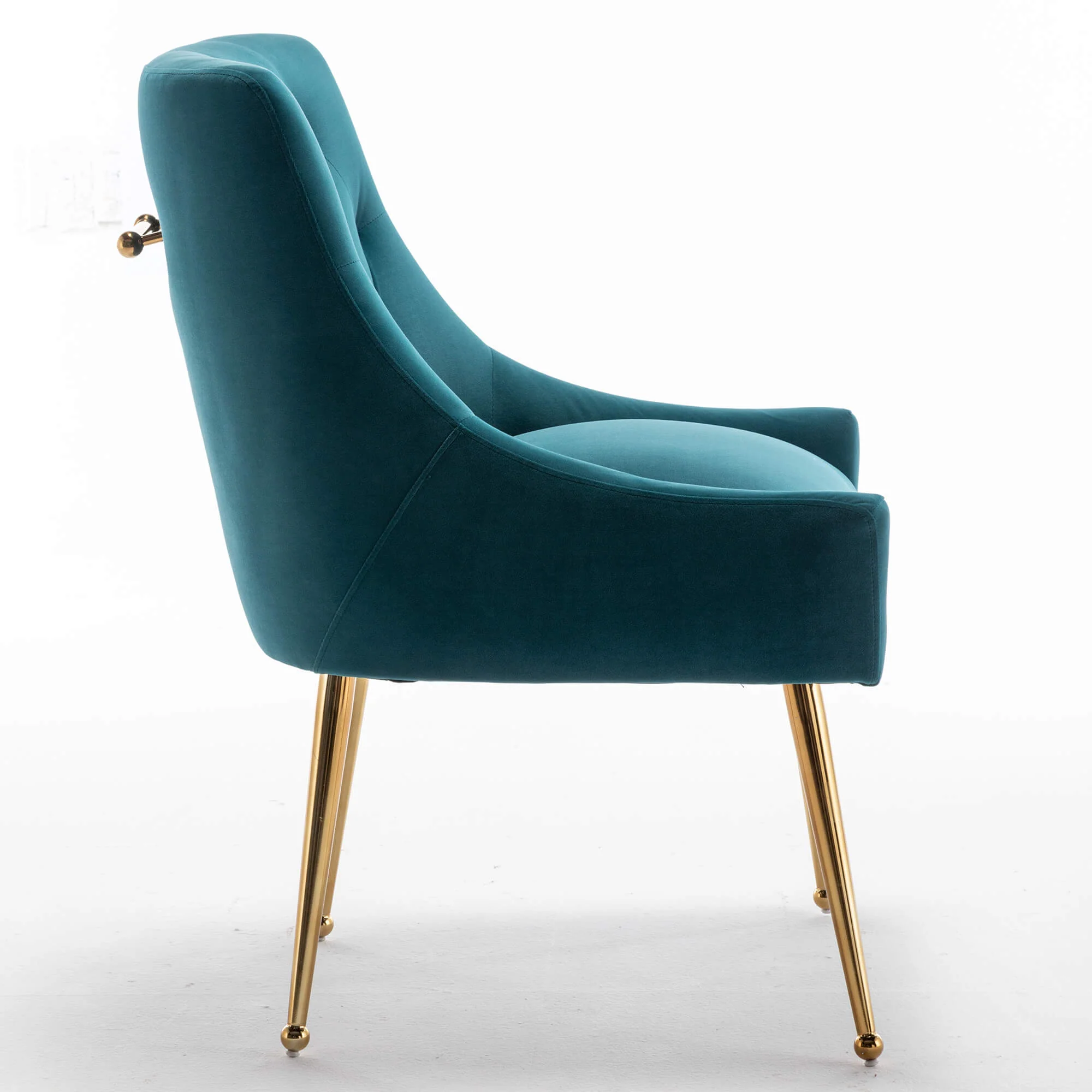 SEYNAR Modern Dining Chairs Set of 2/4/6, Upholstered Accent Chair Tufted Back Armless Chair with Back Pull - Funk Metal Works LLC