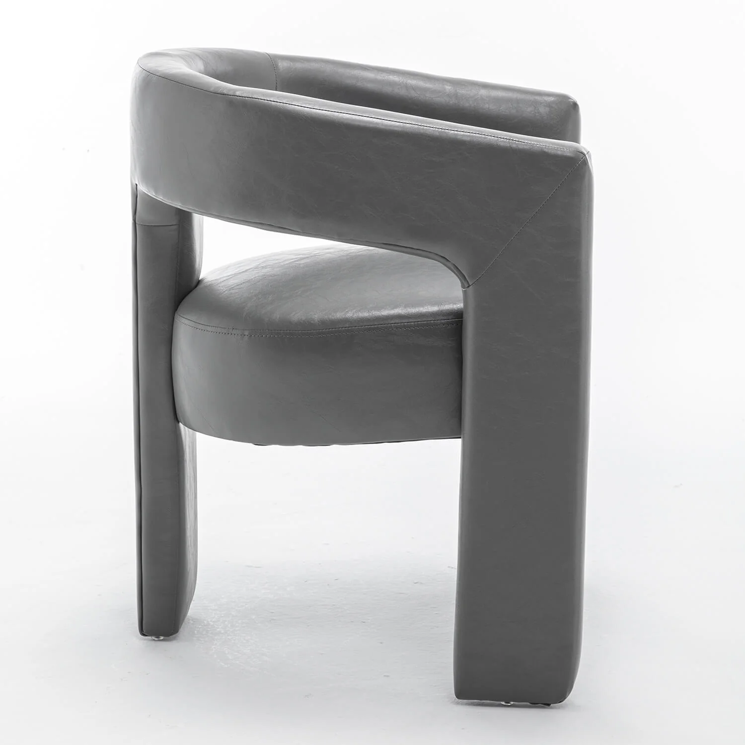 SEYNAR Modern Glam PU Leather Upholstered Dining Chair - Funk Metal Works LLC
