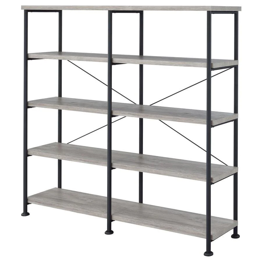 Analiese - 4-shelf Open Bookcase - Funk Metal Works LLC