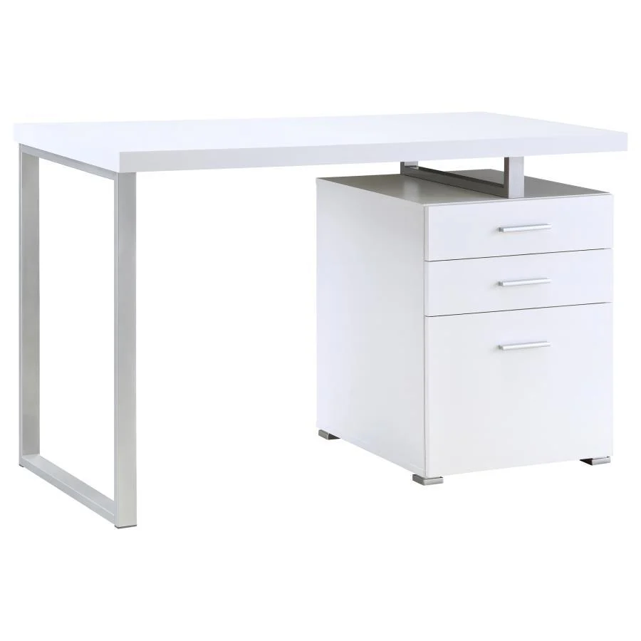 Brennan - 3-drawer Office Desk - Funk Metal Works LLC