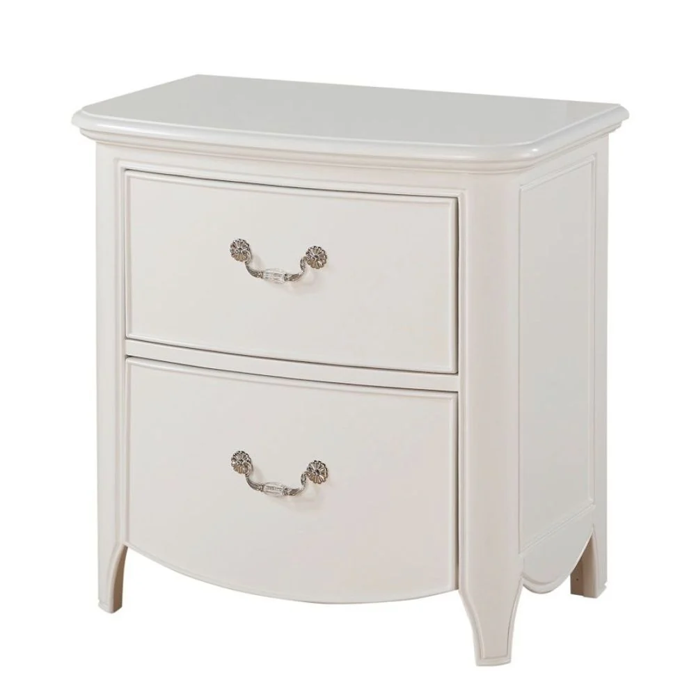 Cecilie - Nightstand - White - Funk Metal Works LLC