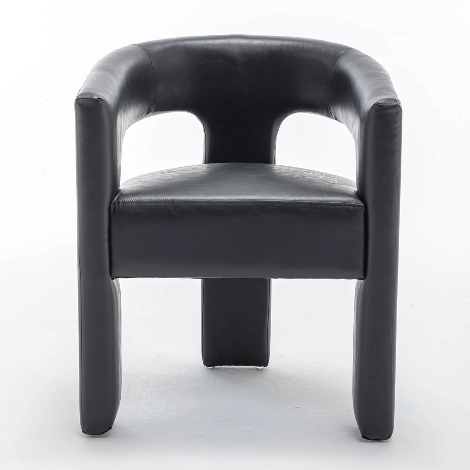 SEYNAR Modern Glam PU Leather Upholstered Dining Chair - Funk Metal Works LLC