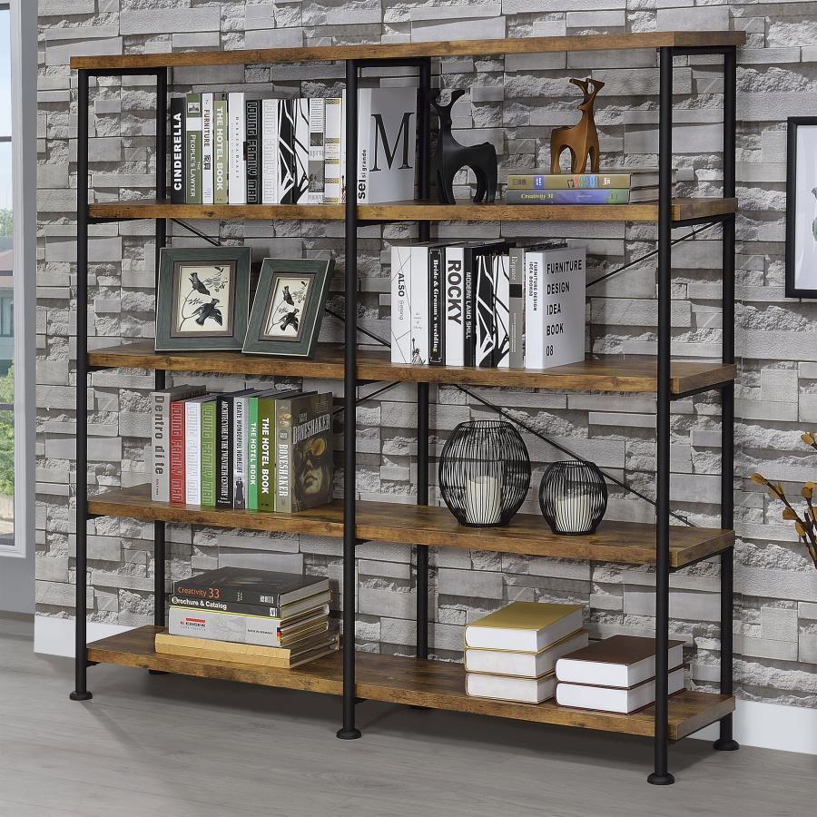 Analiese - 4-shelf Open Bookcase - Funk Metal Works LLC