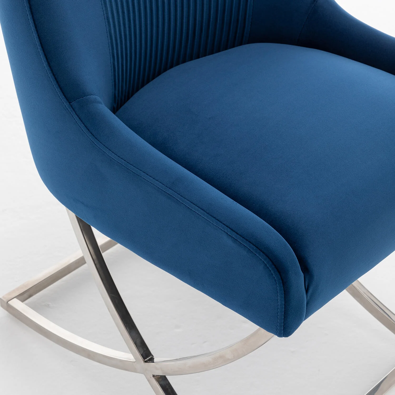 SEYNAR Contempoary Velvet Dining Chair Set of 2/4/6 with Metal Frame Legs and Back Pull - Funk Metal Works LLC