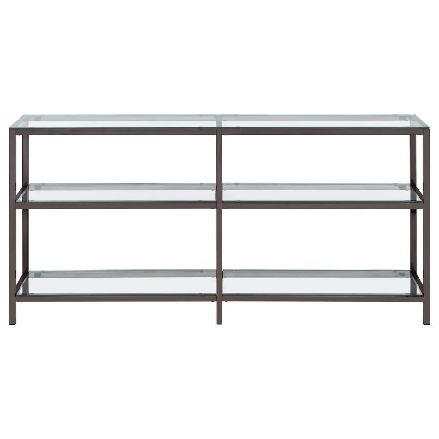 Kate - 2-tier Bookcase - Gray - Funk Metal Works LLC