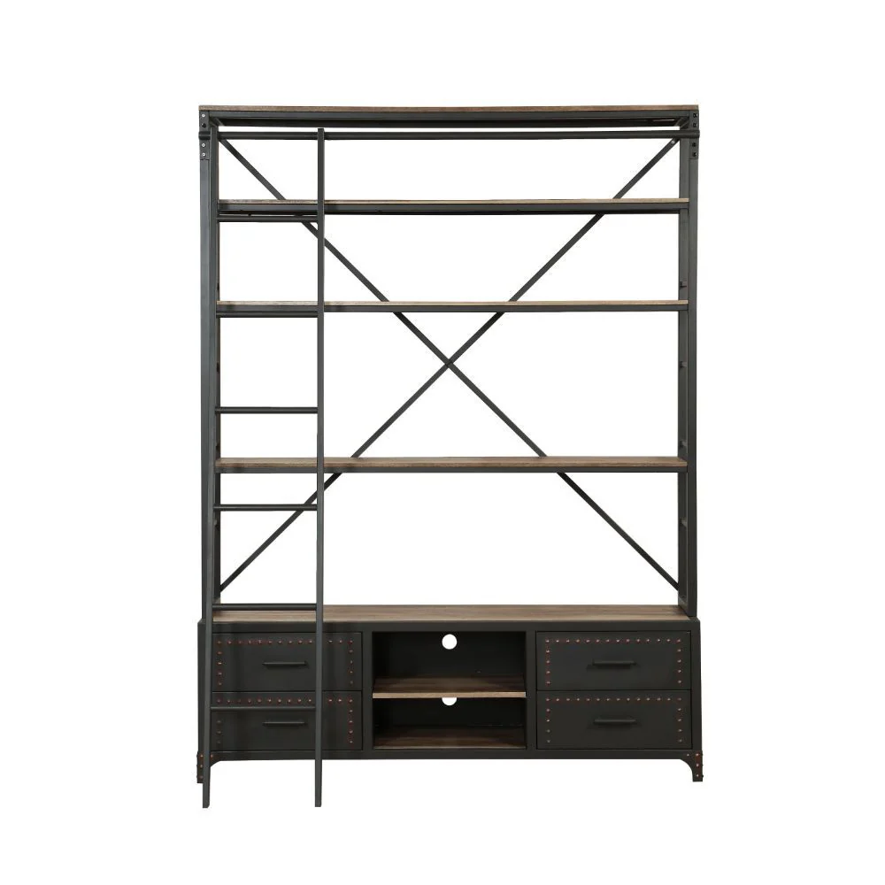 Actaki - Bookshelf & Ladder - Funk Metal Works LLC