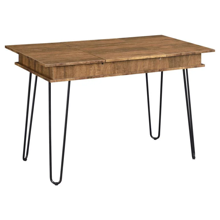 Sheeran - Writing Desk - Light Brown - Funk Metal Works LLC