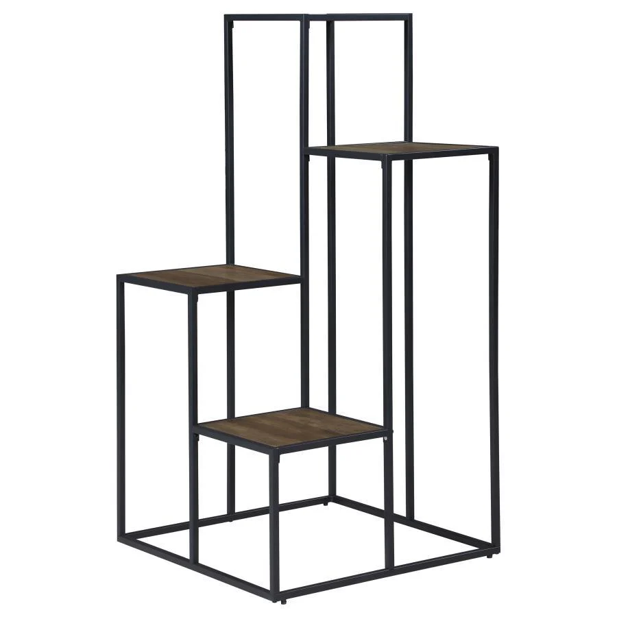 Rito - 4-tier Display Shelf - Brown - Funk Metal Works LLC