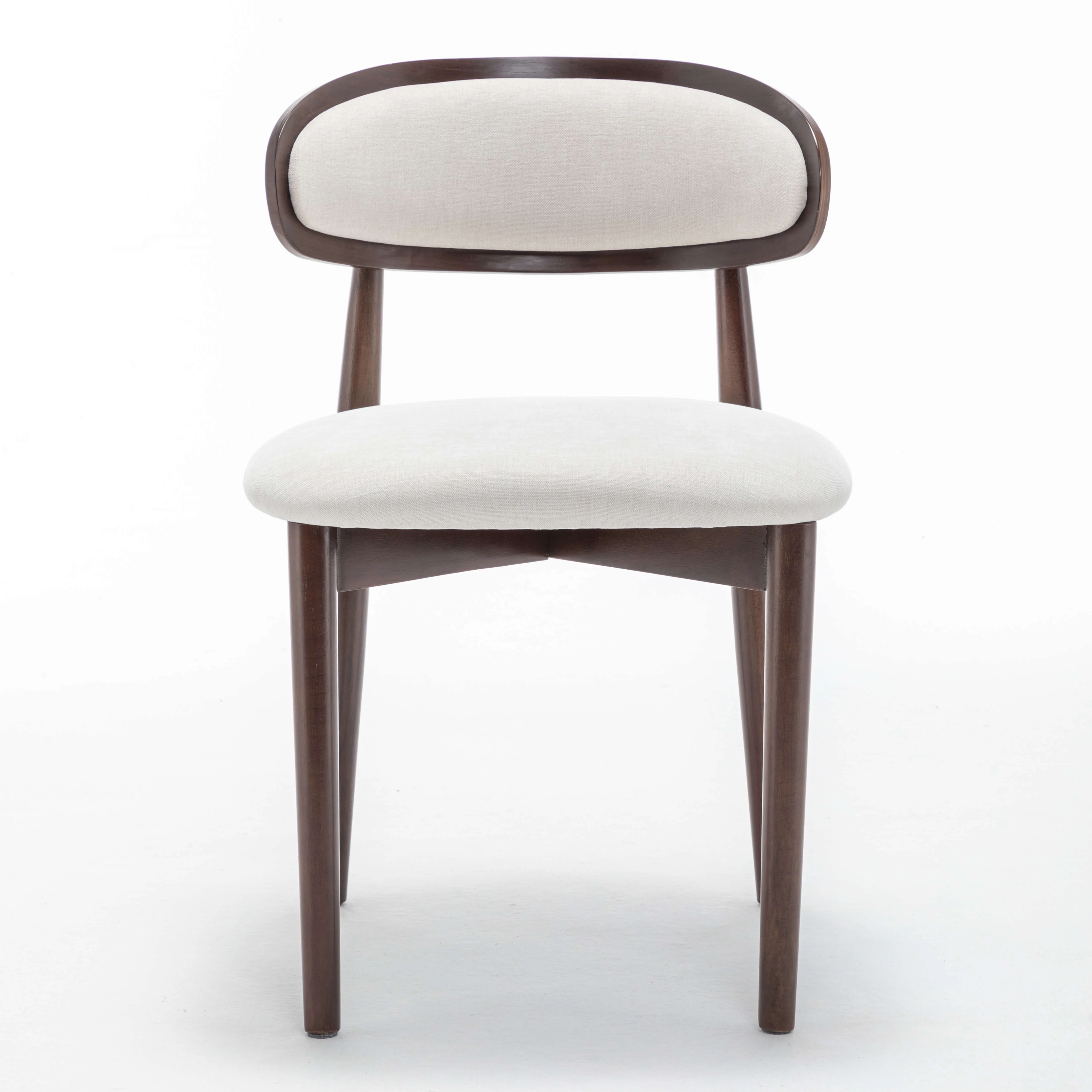 SEYNAR Set of 2/4/6 Mid-Century Modern Chenille Dining Chairs with Solid Wood Frame - Funk Metal Works LLC