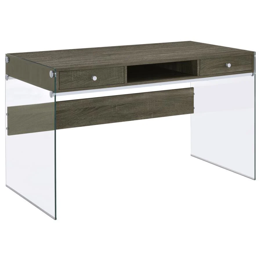 Dobrev - 2-drawer Writing Desk - Funk Metal Works LLC