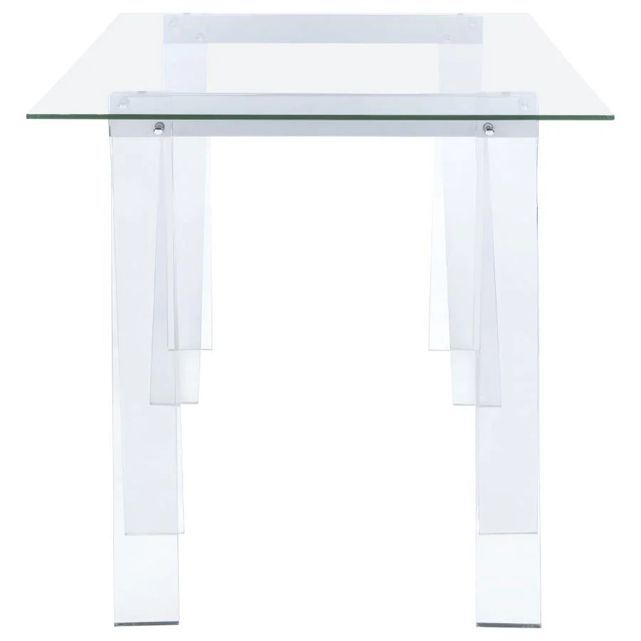 Amaturo - Writing Desk - Pearl Silver - Funk Metal Works LLC