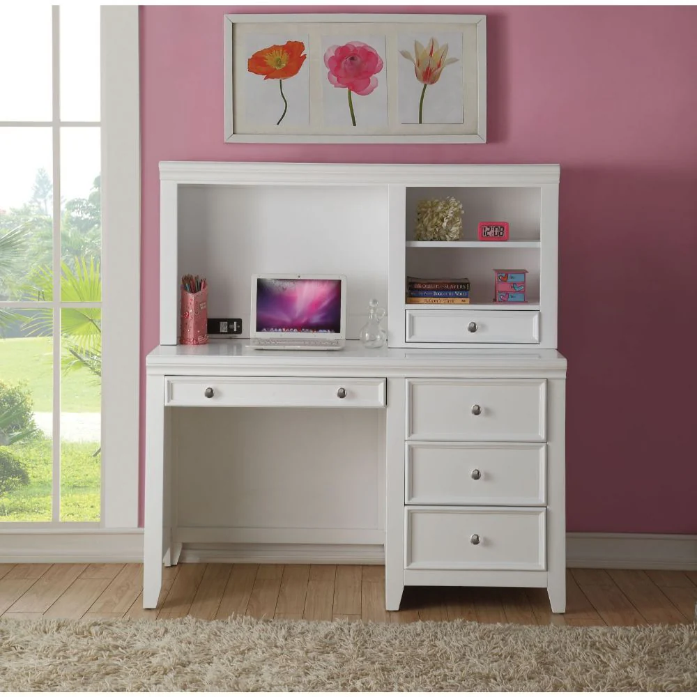 Lacey - Desk - White - Funk Metal Works LLC