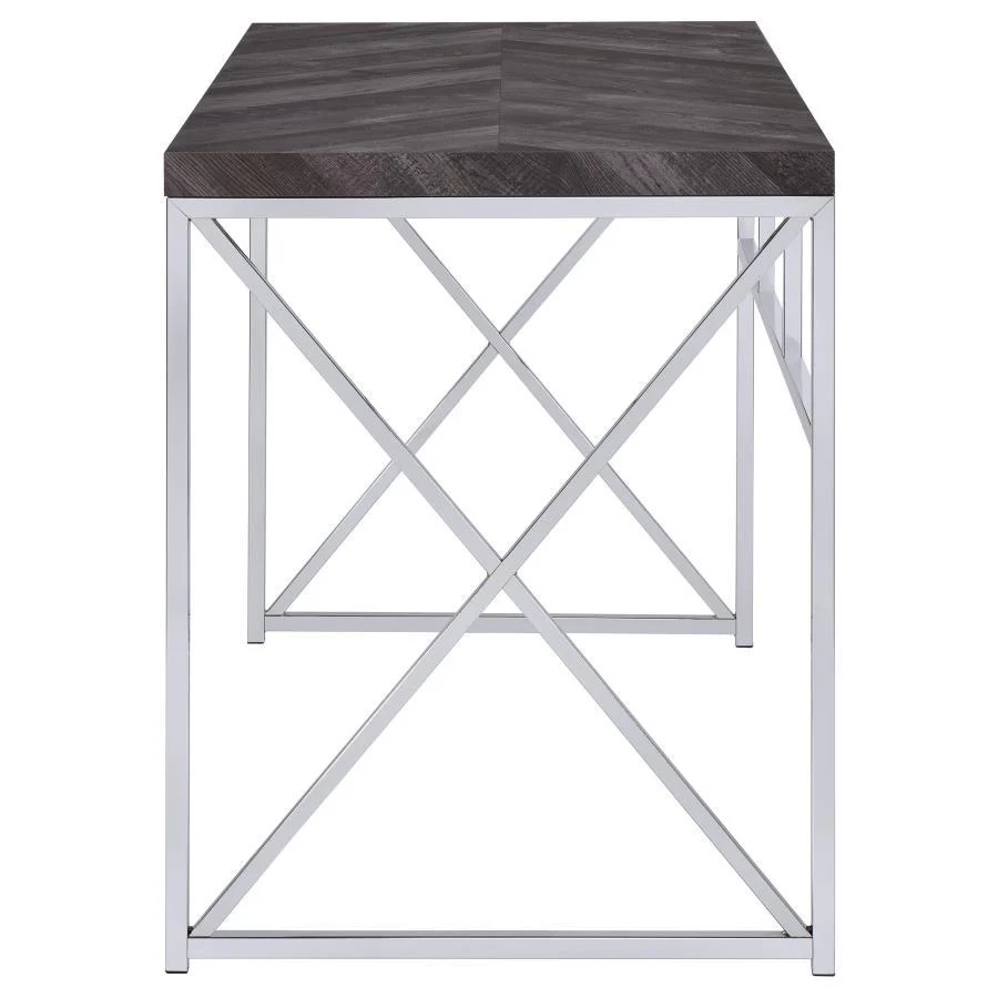 Grimma - Writing Desk - Gray - Funk Metal Works LLC