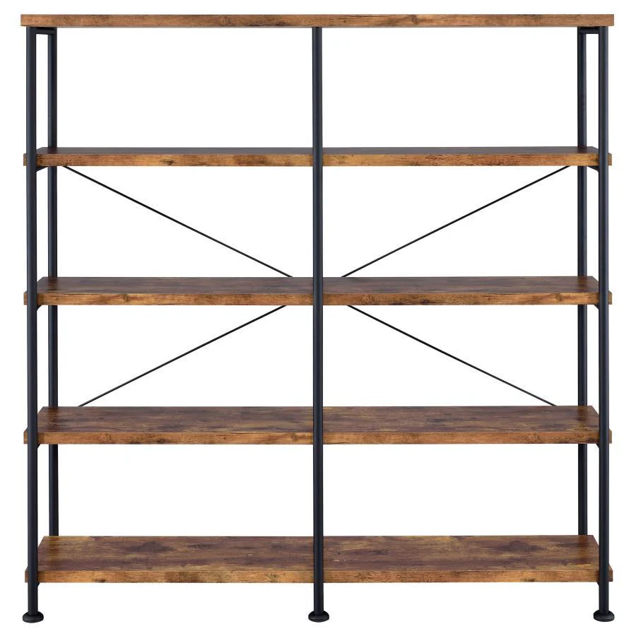 Analiese - 4-shelf Open Bookcase - Funk Metal Works LLC