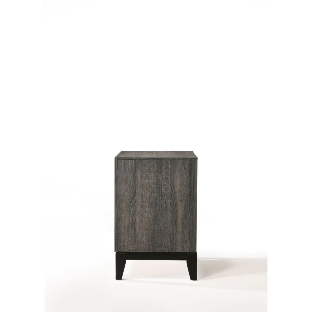 Valdemar - Nightstand - Weathered Gray - Funk Metal Works LLC