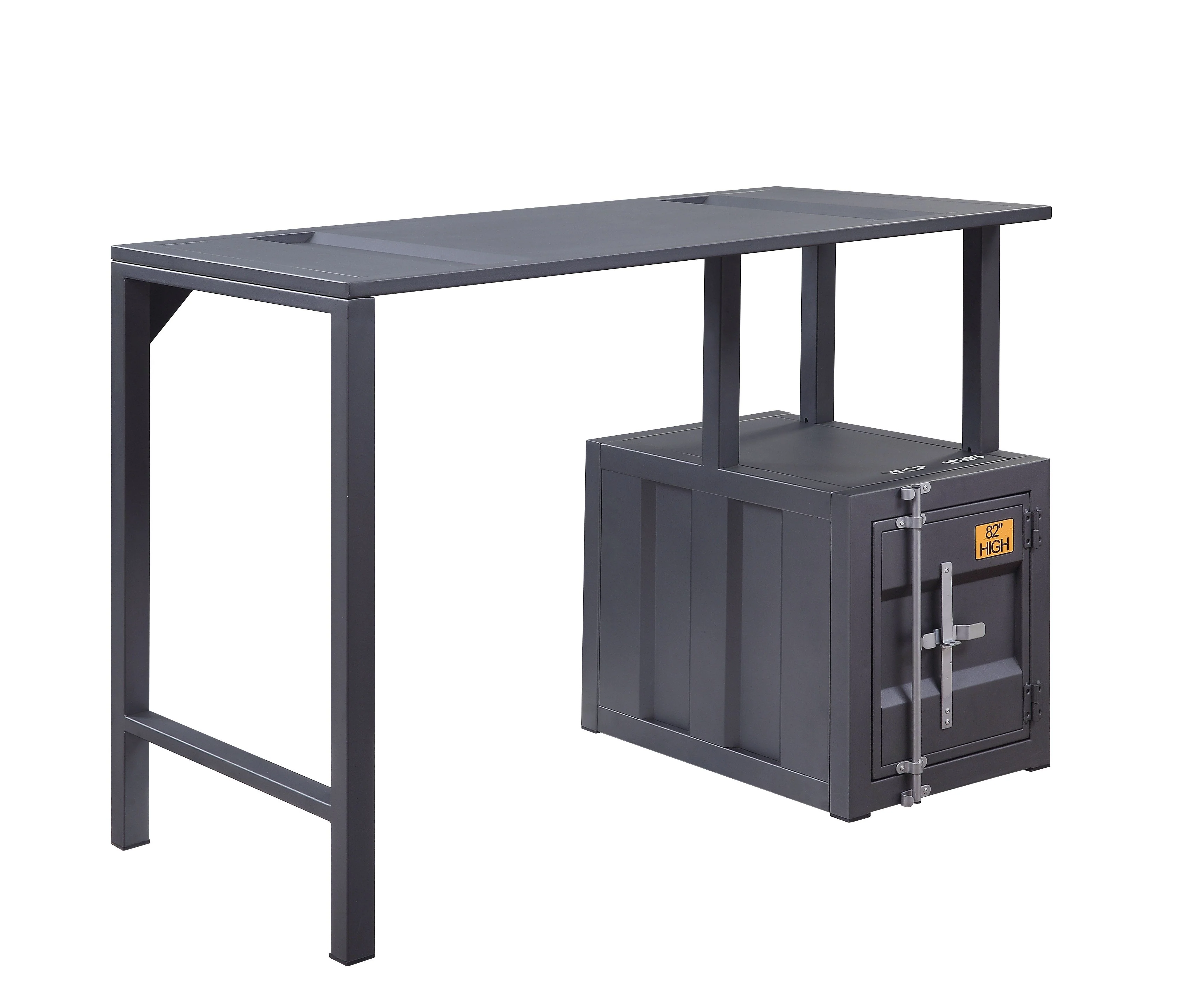 Cargo - Writing Desk - Gunmetal - Funk Metal Works LLC