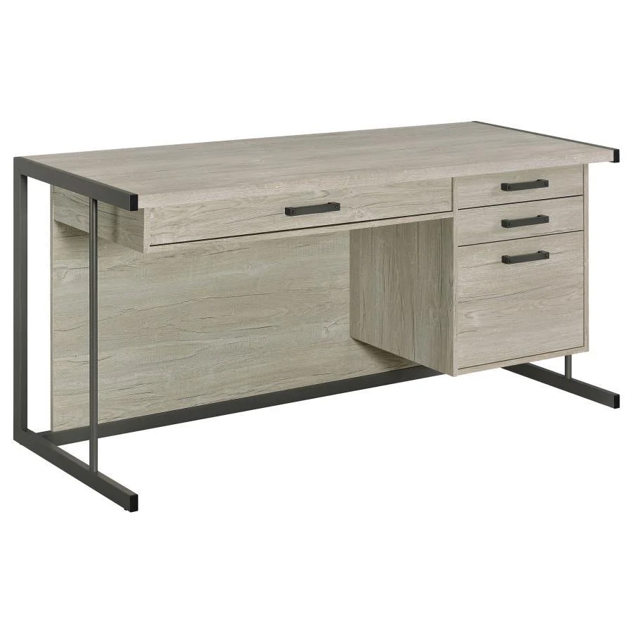 Loomis - Office Desk - Funk Metal Works LLC