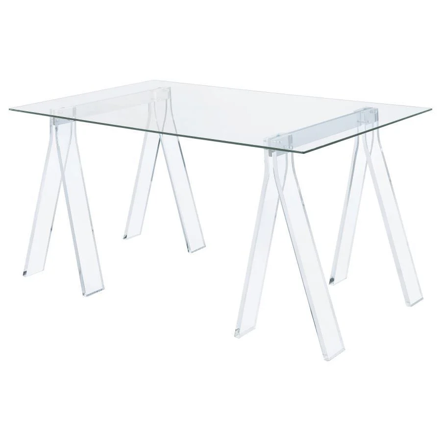 Amaturo - Writing Desk - Pearl Silver - Funk Metal Works LLC