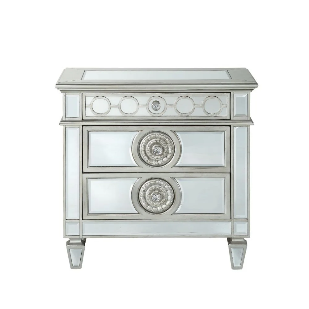 Varian - Nightstand - Mirrored - Funk Metal Works LLC