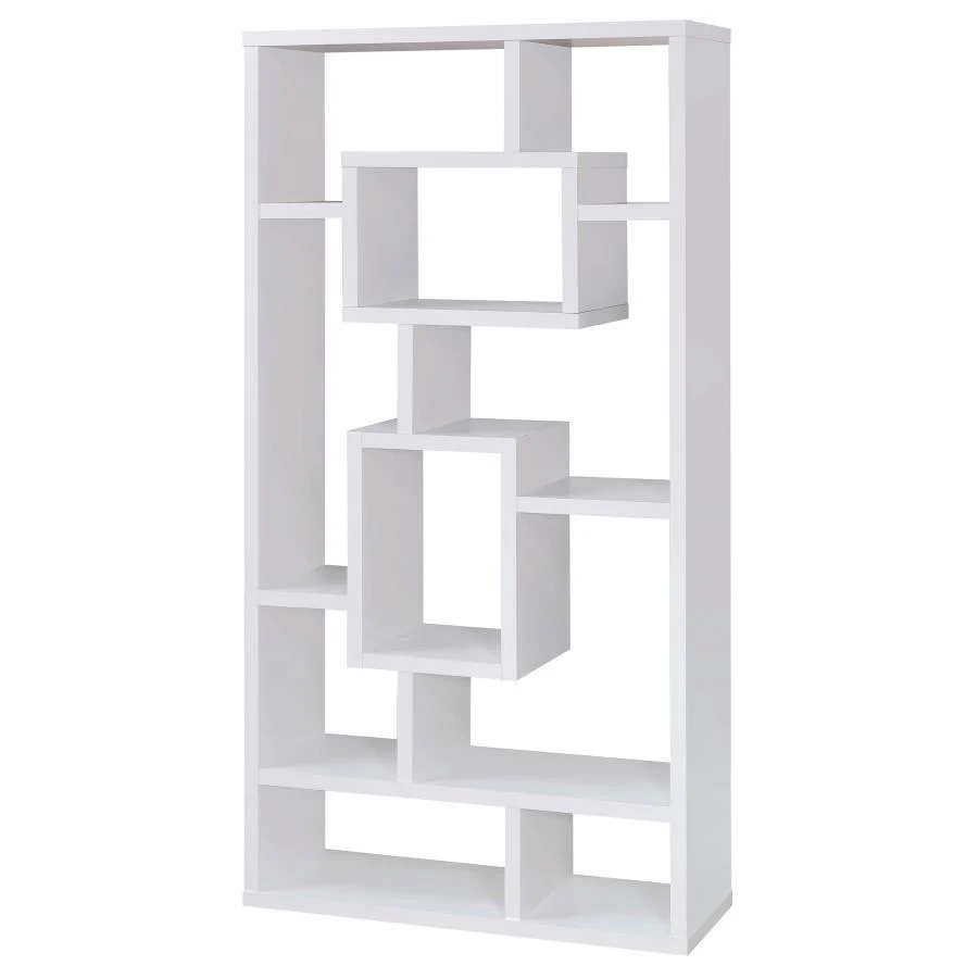 Cabianca - 10-shelf Bookcase - Funk Metal Works LLC