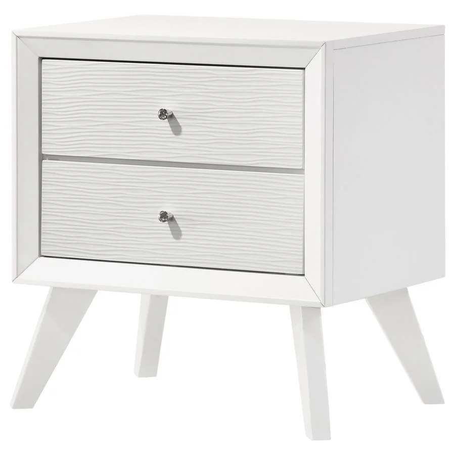 Nightstand - White - Funk Metal Works LLC