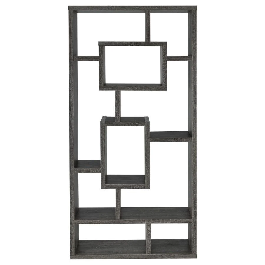 Cabianca - 10-shelf Bookcase - Funk Metal Works LLC