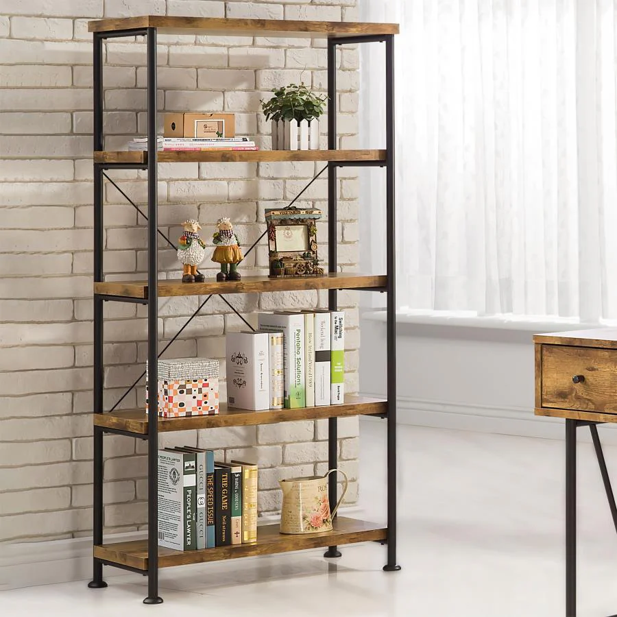 Analiese - 4-shelf Bookcase - Funk Metal Works LLC