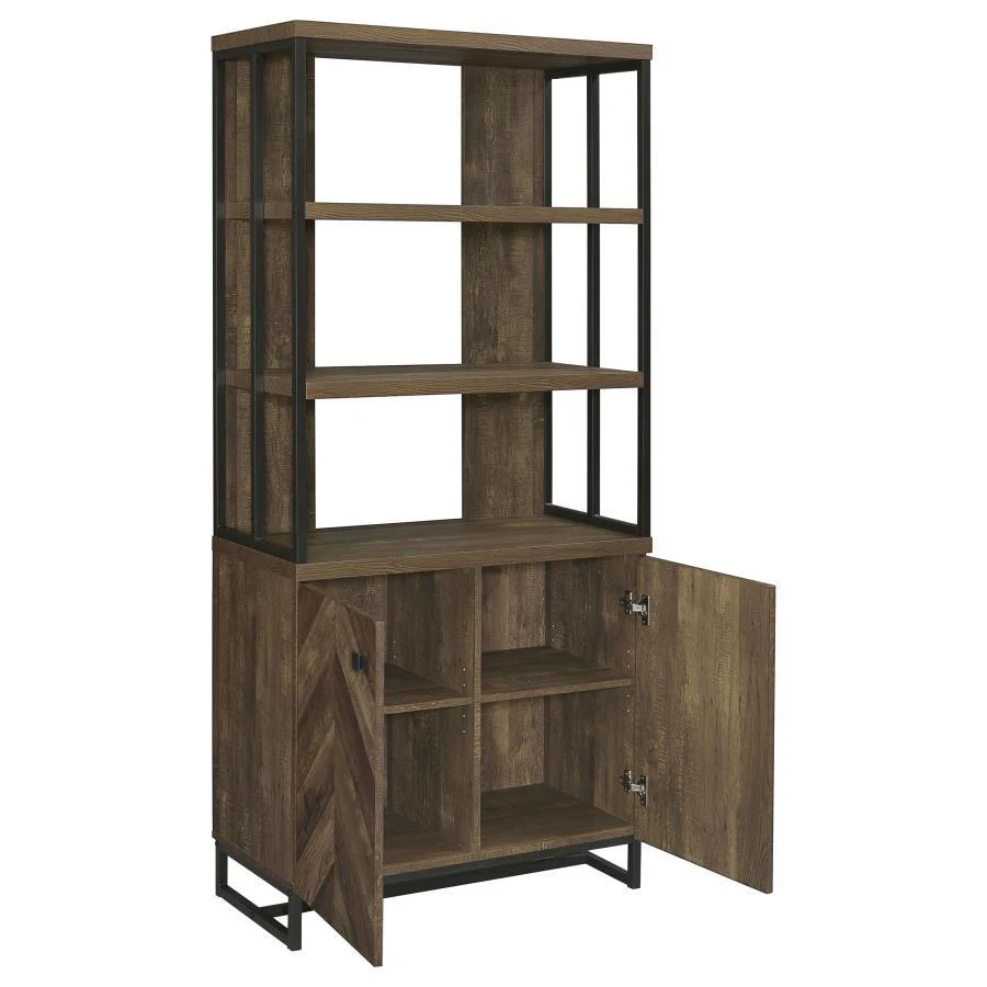 Millbrook - Bookcase - Brown - Funk Metal Works LLC