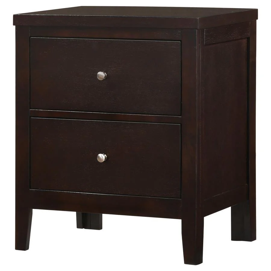 Carlton - 2-drawer Rectangular Nightstand - Funk Metal Works LLC