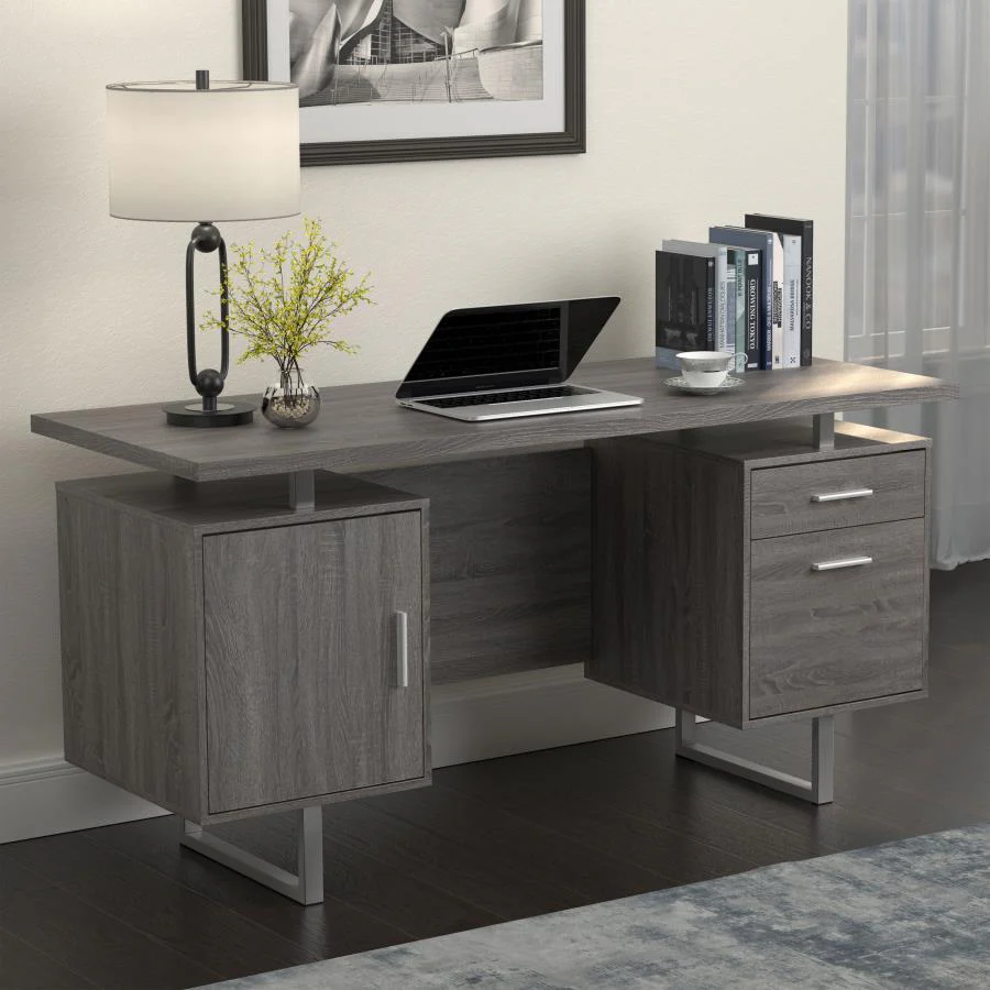 Lawtey - Floating Top Office Desk - Funk Metal Works LLC