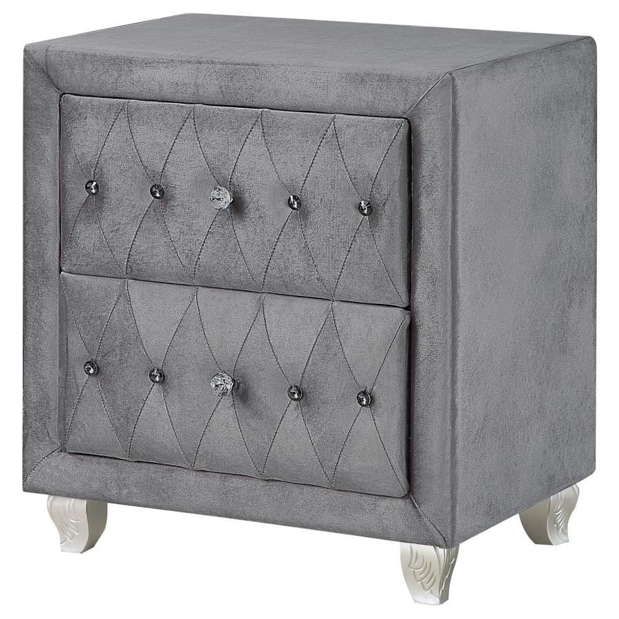Deanna - 2-drawer Rectangular Nightstand - Funk Metal Works LLC