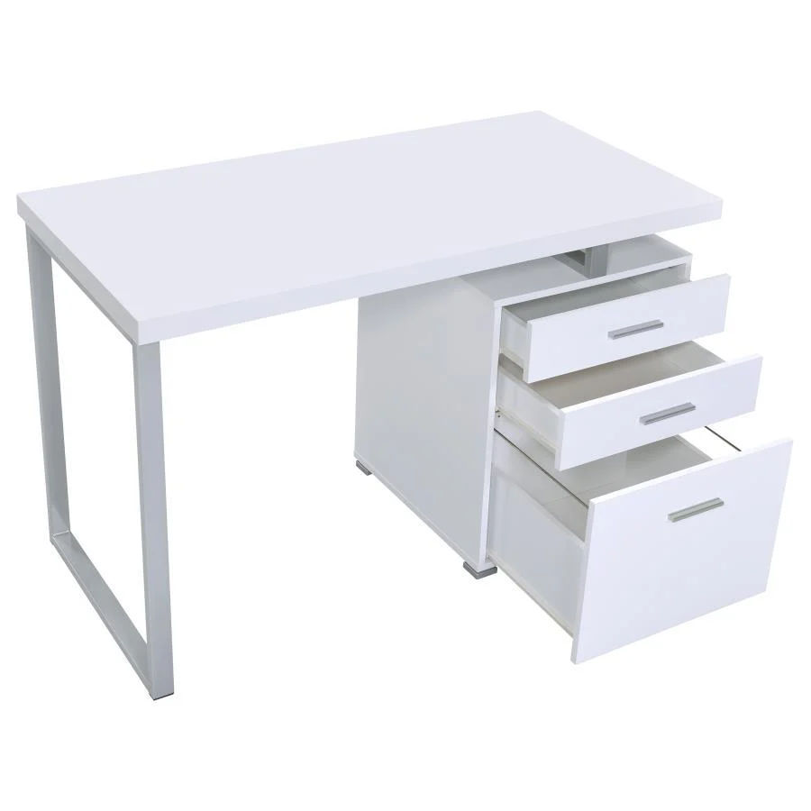 Brennan - 3-drawer Office Desk - Funk Metal Works LLC